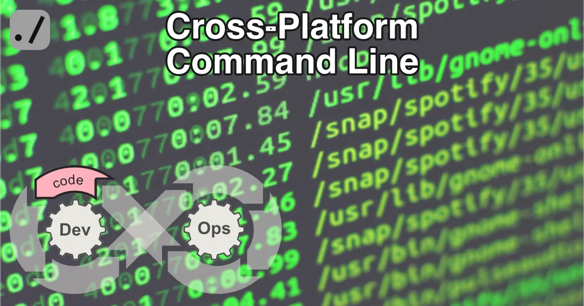 Get started with command line basics for windows, macOS and Linux. They share a common set of commands, too.